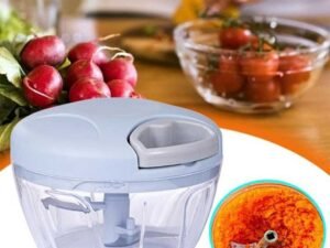 Multi Chopper with 3 Stainless Steel Blades, Garlic Onion Cutter Dori Chopper 500ML