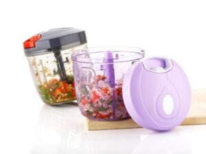 Multi Chopper with 3 Stainless Steel Blades, Garlic Onion Cutter Dori Chopper 1000ML