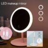 LED Makeup Mirror, Long Lasting Battery, Light & Compact (White)