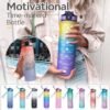 Motivational Water Bottle rainbow Sipper