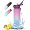 Motivational Water Bottle rainbow Sipper