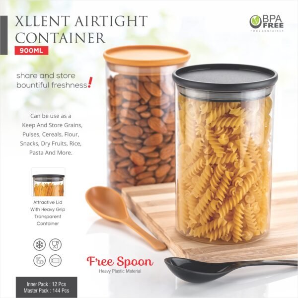 Machak Xllent Containers for Kitchen Storage Plastic, Unbreakable Airtight