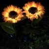 Sunflower Solar Led Lights with Stake | Garden Waterproof Decorative Light