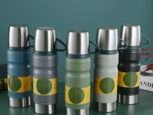 Stainless steel vacuum flask Cup Set (heavy)