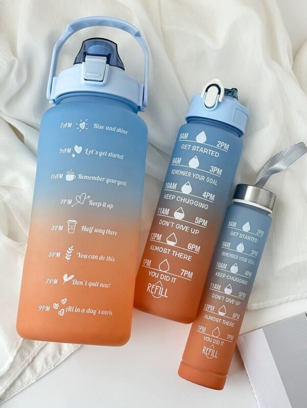 Set of 3 Motivational Water Bottle