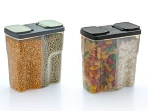 2 Section Container Jar for Grocery