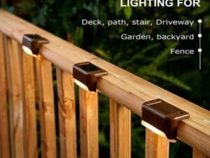 Solar Sensor Wall & Stairs LED, Waterproof, Powered Deck Decorations (Warm White)