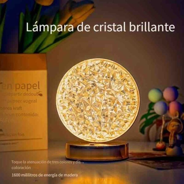 3 Mode Rechargable Crystal LED Lamp