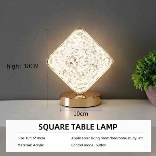 3 Mode Rechargable Crystal LED lamp