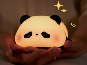 Panda Lamp, Dimmable, Cute Panda Led Bedside Lamp, Rechargeable With Timer, Sleeping Lamp