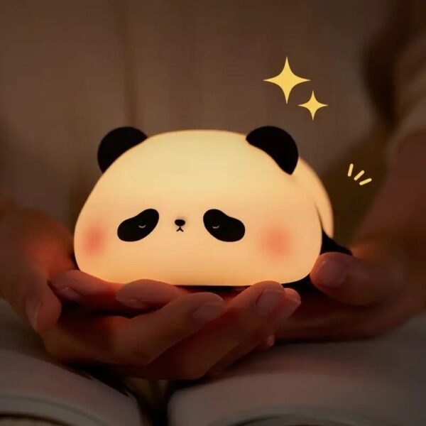 Panda Lamp, Dimmable, Cute Panda Led Bedside Lamp, Rechargeable With Timer, Sleeping Lamp