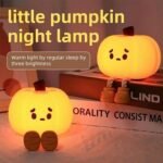 Pumpkin Night Lamp for Kids, Cute Timmer Control Pumpkin Lamp