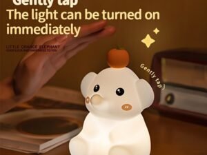 Timer Control Baby Elephant Lamp