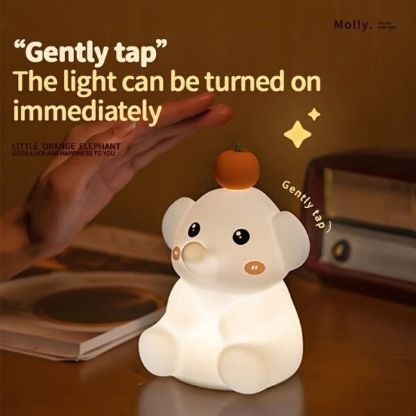 Timer Control Baby Elephant Lamp