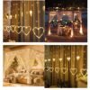 6+6 Heart Curtain Led Lights