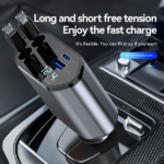 4in1 Retractable Car Charger