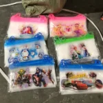 Plastic Cartoon Stationery Zip Pouch