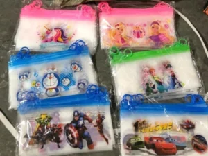 Plastic Cartoon Stationery Zip Pouch