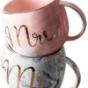 Ceramic Coffee Mug -Mr N Mrs Round Mugs