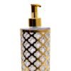 Jewel Polystyrene Liquid Soap Pump Dispenser (Gold)