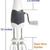 Manual Hand Blender Mixer and Egg Beater