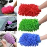 Single Sided Microfiber Cleaning Gloves/Ideal for cleaning household objects/car/window/washing machine/bikes