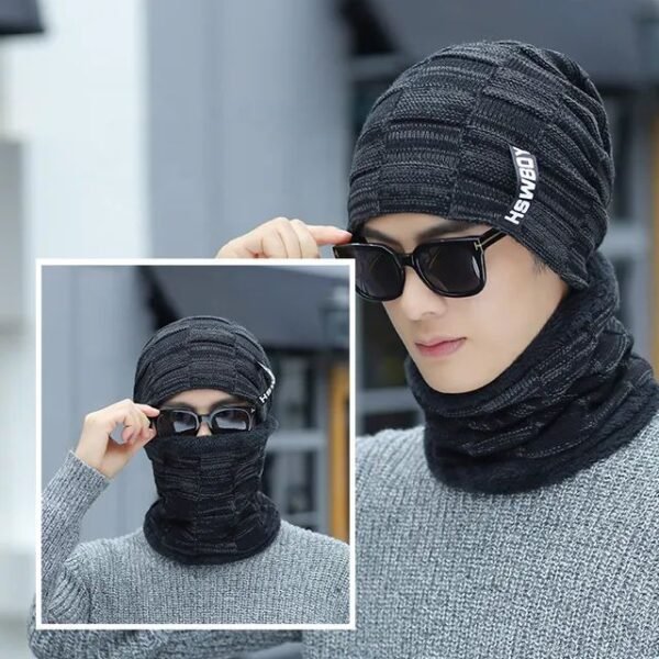 Fashionable Latest Winter Woolen caps with Scarf