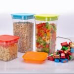 Kit Kat Container 4 PC Set Perfect for Organizing Snacks, Spices, and Dry Goods | BPA-Free, Airtight Containers for Freshness | Stackable Food Storage Containers for Home, Pantry, and Office