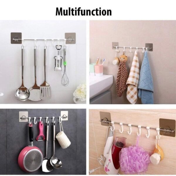 SteelGrip Self-Adhesive Wall Hooks