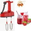 Jumbo Dual Blade Manual Hand Blender- High-Speed Dual Power Free for Kitchen Beater Whipping Cream Machine For Cakes, Soup, Lassi, Milkshake, Buttermilk