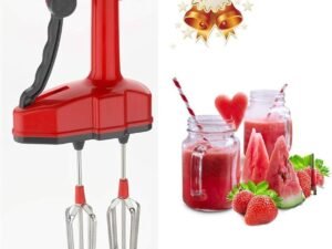 Jumbo Dual Blade Manual Hand Blender- High-Speed Dual Power Free for Kitchen Beater Whipping Cream Machine For Cakes, Soup, Lassi, Milkshake, Buttermilk