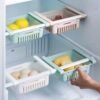 Adjustable Kitchen Refrigerator Storage Rack Space Saver Pull-Out Sliding Drawer Organizer (Set of 4 pcs)