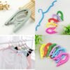 6 pieces Travel Hangers Portable Foldable Hanger Organizer, Plastic Travel Accessories Essentials Clothes