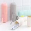 Travel Toothbrush Case Round