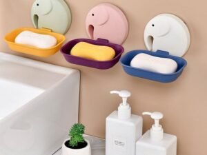 Self Adhesive Wall Mounted Elephant Shape Soap Stand | Holder Dispenser for Bathroom Kitchen