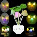 LED Flower & Lotus Leaf Mushroom Night Lamp