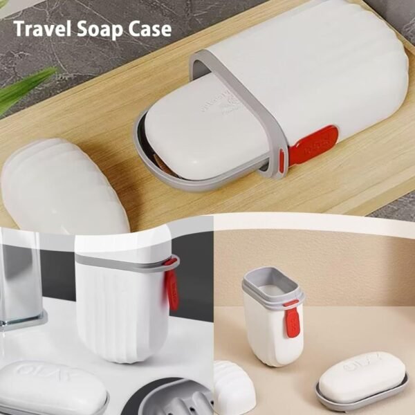 ravel Soap Holder - Portable Soap Dish for Home, Outdoor Hiking, and Camping