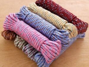 Nylon Braided Cotton Rope, Twisted Rope for Drying Clothes, Decoration and Crafts 20 Meters