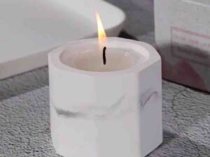 Marble Texture Premium Candle