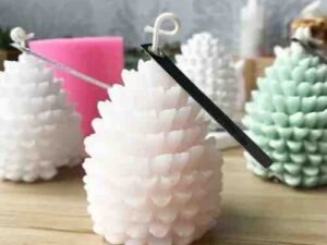 3D Pine Cone Candle