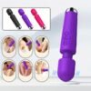 Waterproof Rechargeable Cordless Portable Personal Massager, Vibrator with 20 Vibration Modes and 8 Speed Patterns