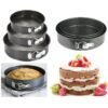 3 Pcs of Teflon Coated Spring Form Cake Mould