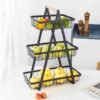 Multi-Functional 3-Tier Metal Storage Basket