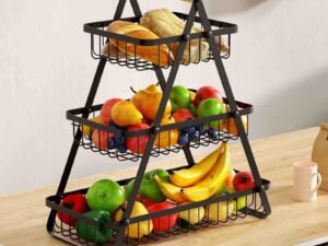 Multi-Functional 3-Tier Metal Storage Basket