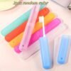 4 Pcs Plastic Toothbrush Cover