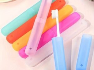 4 Pcs Plastic Toothbrush Cover