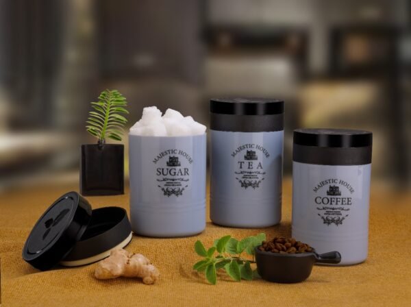 3pcs Set Sugar, Tea & Coffee Container