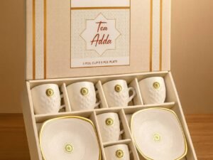 Tea Adda Gift Set (6 Cup+ 2 Platter)