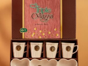 Triple Mazza Gift Set (4 Cup+ 1 3in1 Platter)