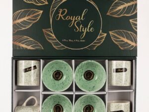 Royal Style Gift Set (4 Bowl+ 4 Cup)